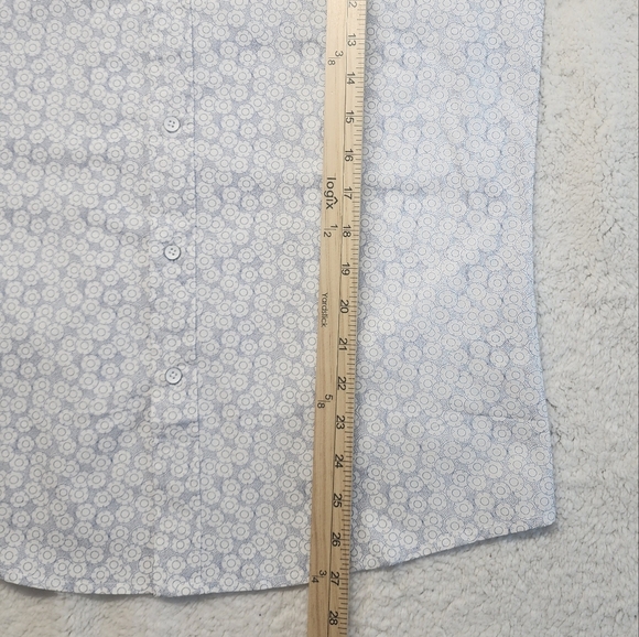 Truth Substance Common Sense  Printed Long Sleeve Button Down Shirt Mens Small - Picture 11 of 11